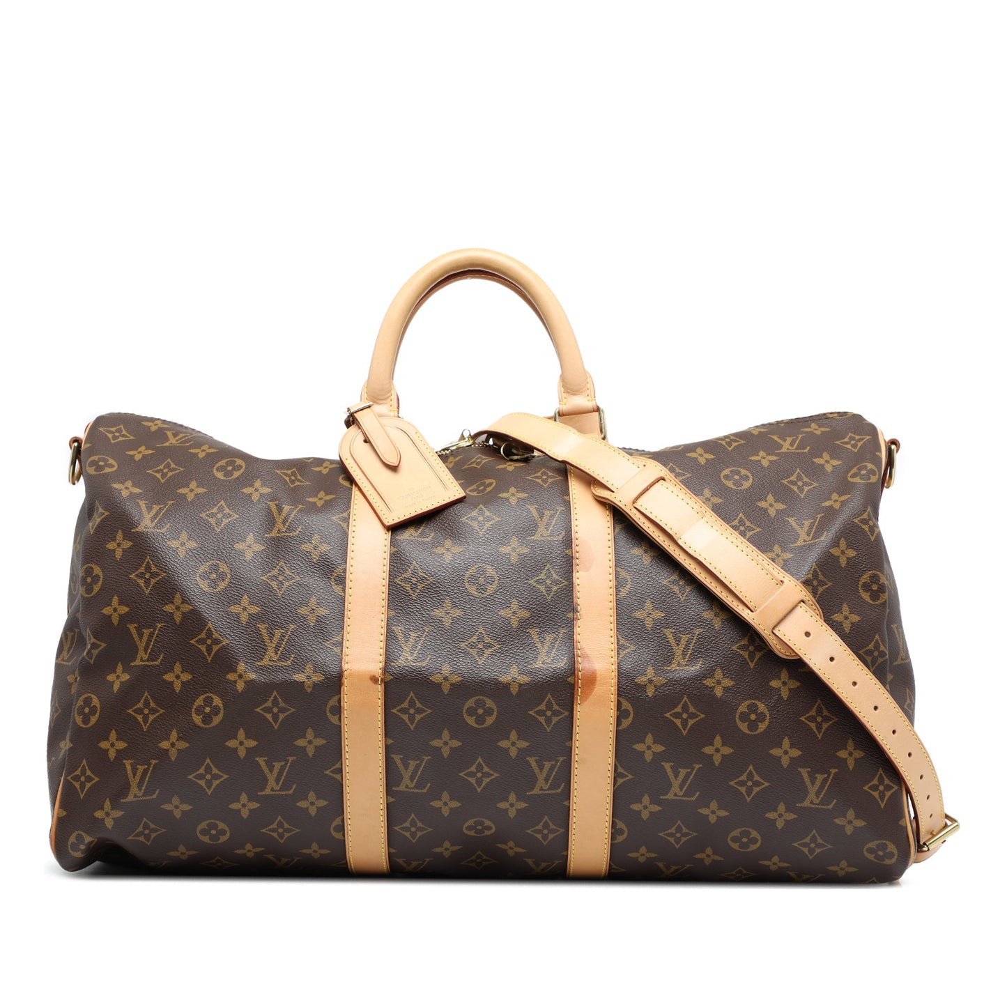Brown Louis Vuitton Monogram Keepall Bandouliere 50 Travel Bag
