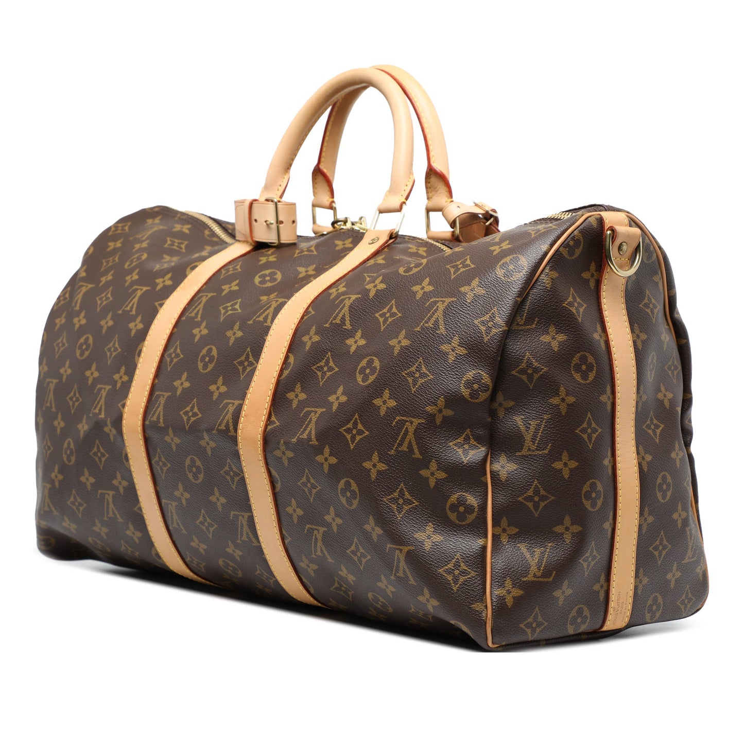 Brown Louis Vuitton Monogram Keepall Bandouliere 50 Travel Bag