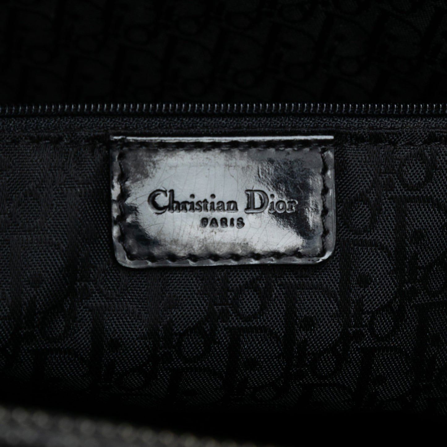 Black Dior Extra Large Denim Cannage Lady Dior Satchel