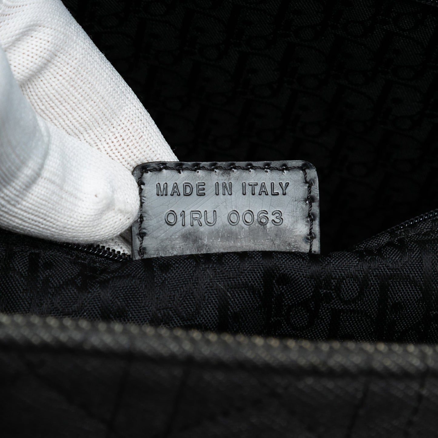 Black Dior Extra Large Denim Cannage Lady Dior Satchel