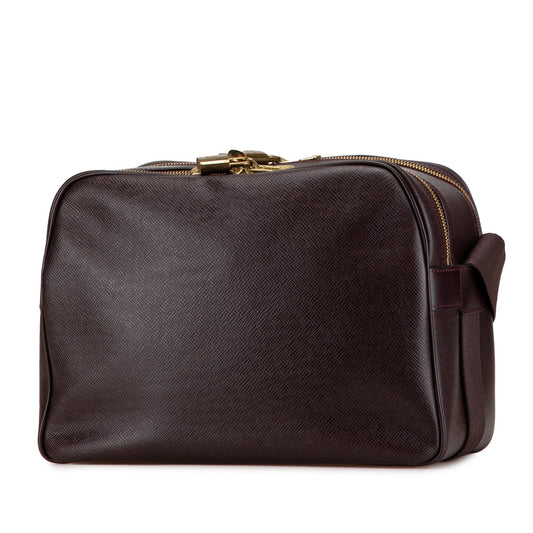 Red Louis Vuitton Taiga Reporter PM Crossbody Bag