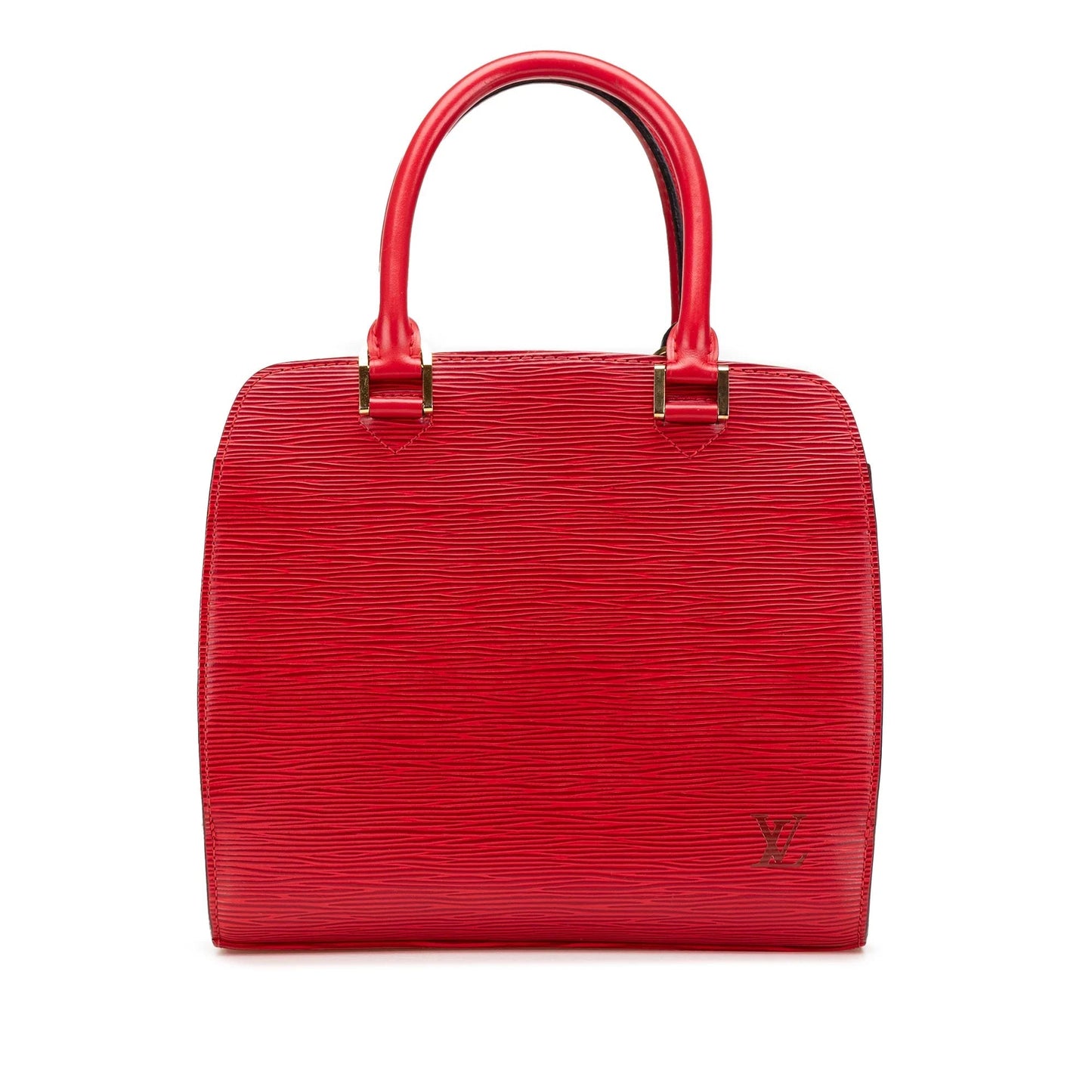 Red Louis Vuitton Epi Pont Neuf Handbag