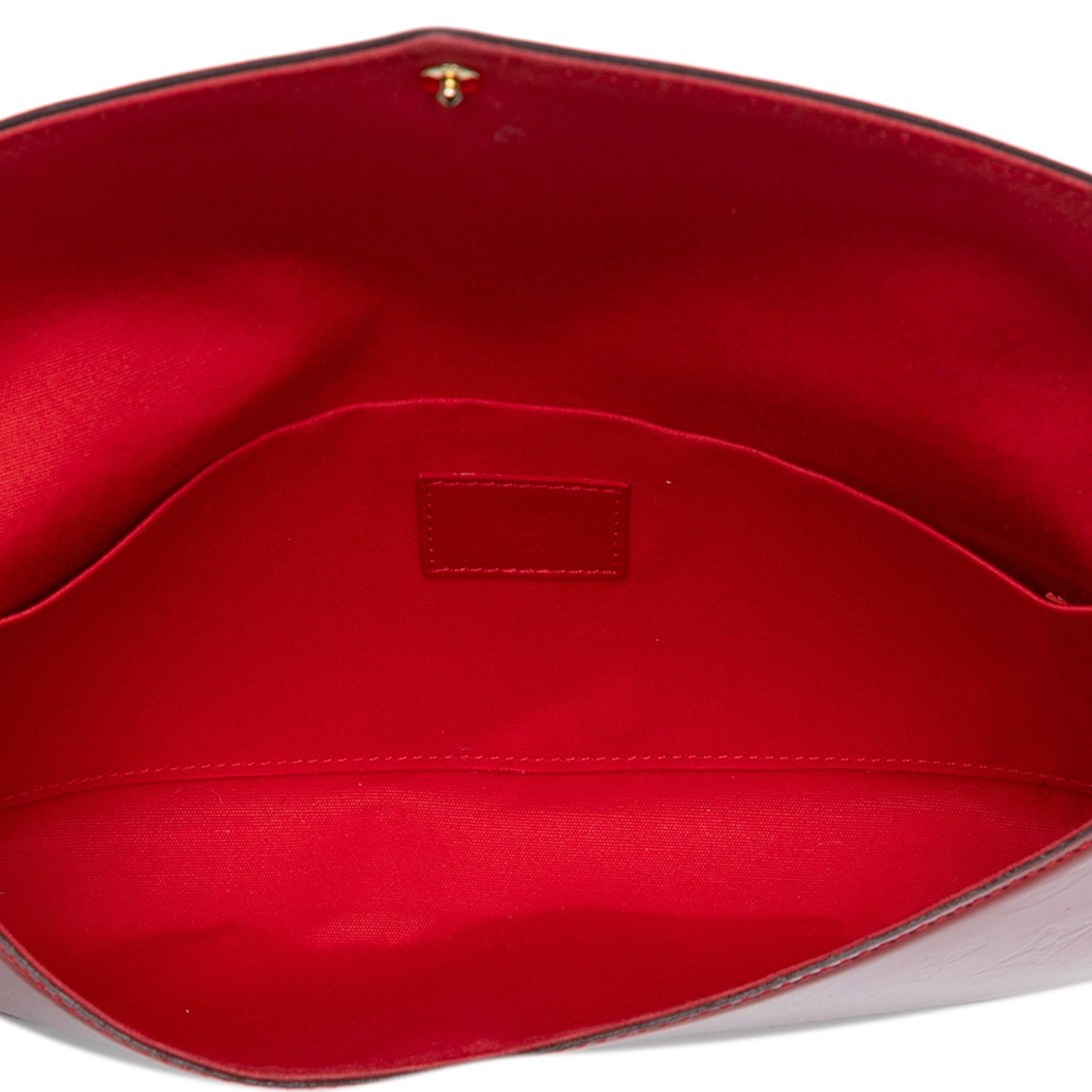 Red Louis Vuitton Monogram Vernis Pochette Felicie Crossbody Bag