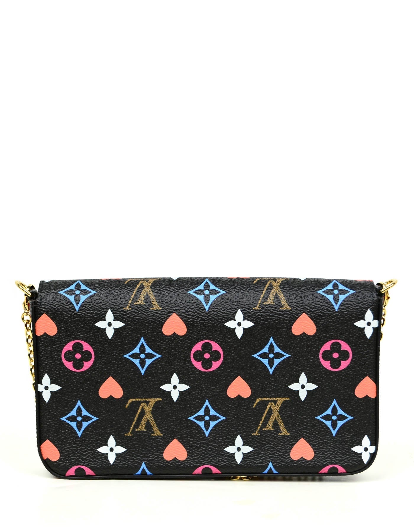Louis Vuitton Black Game On Felicie Chain Wallet Crossbody Bag