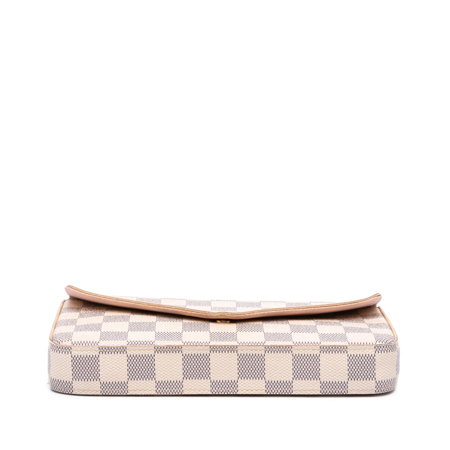 White Louis Vuitton Damier Azur Pochette Felicie Crossbody Bag