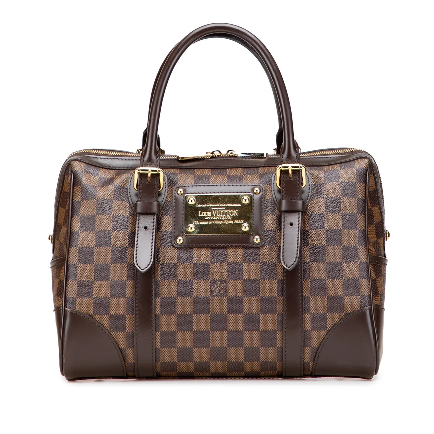 Brown Louis Vuitton Damier Ebene Berkeley Handbag