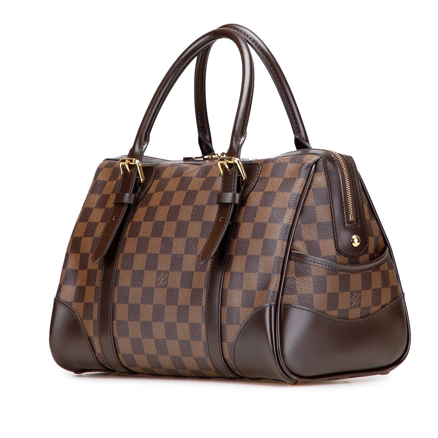 Brown Louis Vuitton Damier Ebene Berkeley Handbag