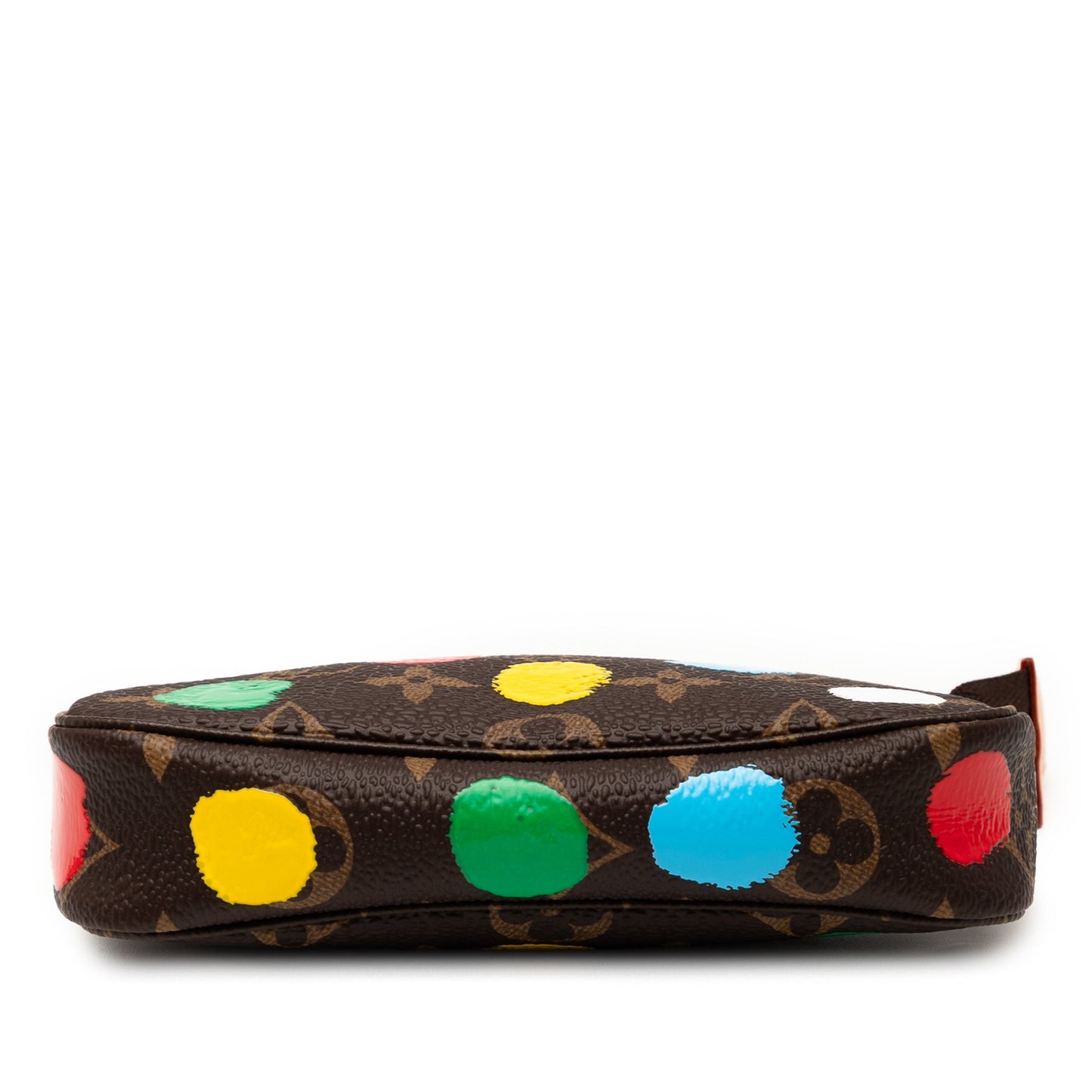 Brown Multicolor Louis Vuitton Yayoi Kusama Monogram Painted Dots Mini Pochette Accessoires Handbag