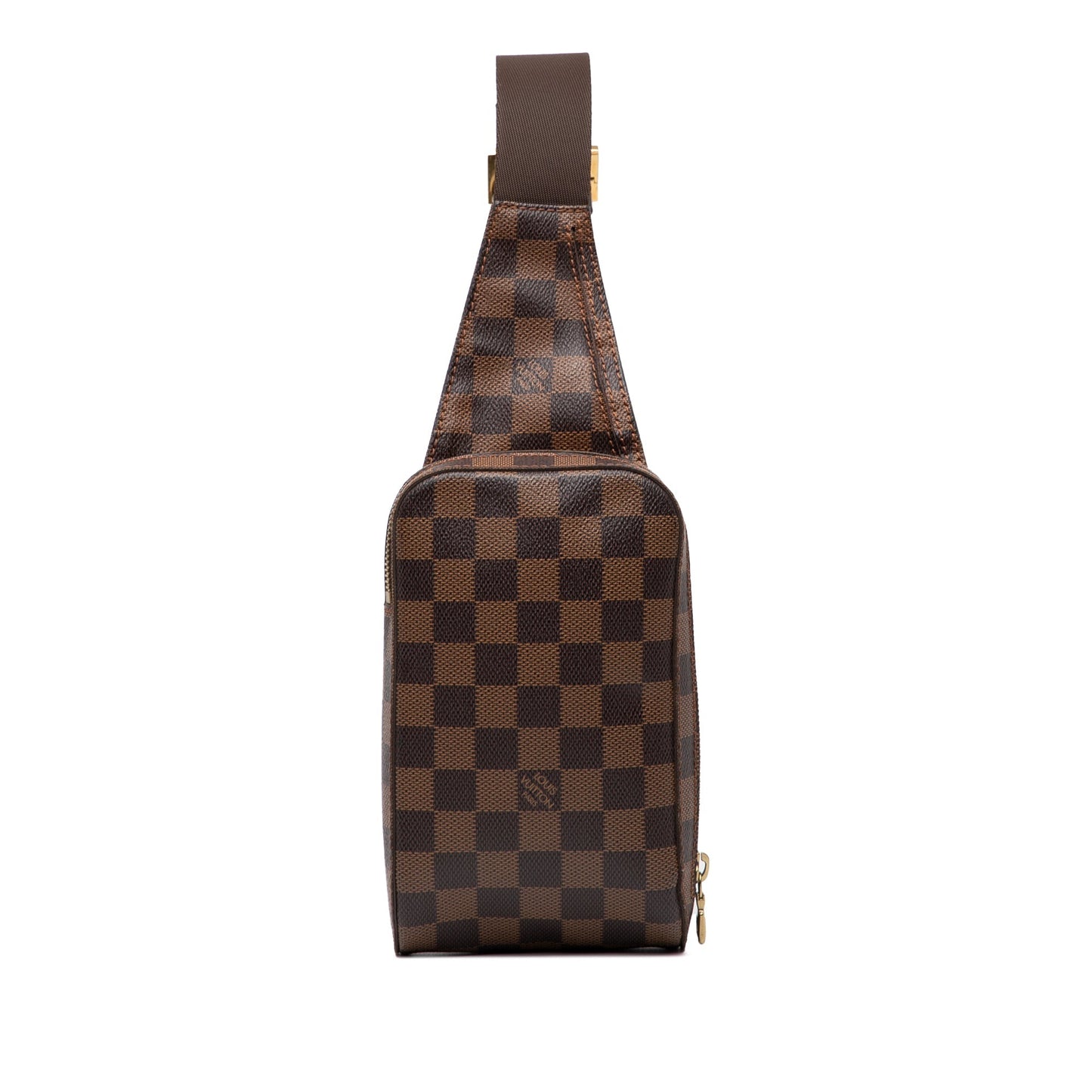 Brown Louis Vuitton Damier Ebene Geronimos Crossbody Bag