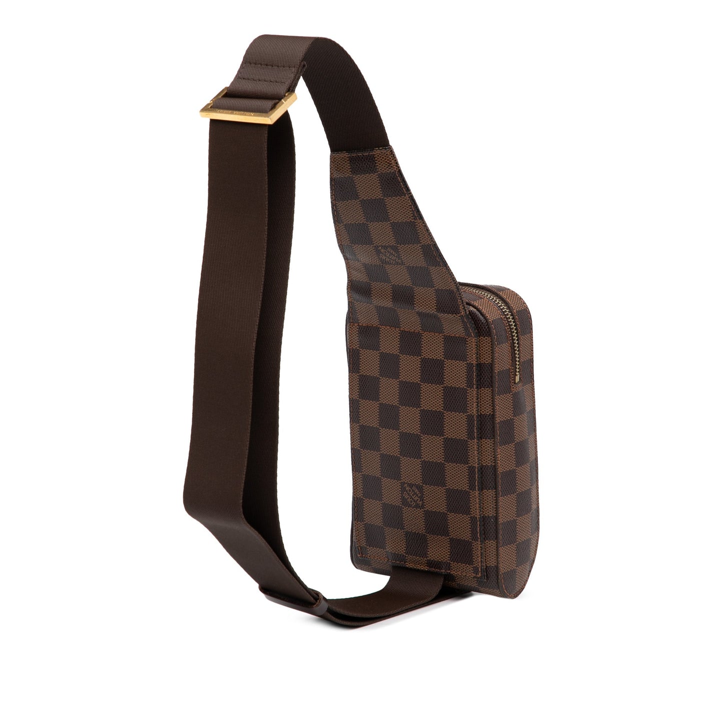 Brown Louis Vuitton Damier Ebene Geronimos Crossbody Bag