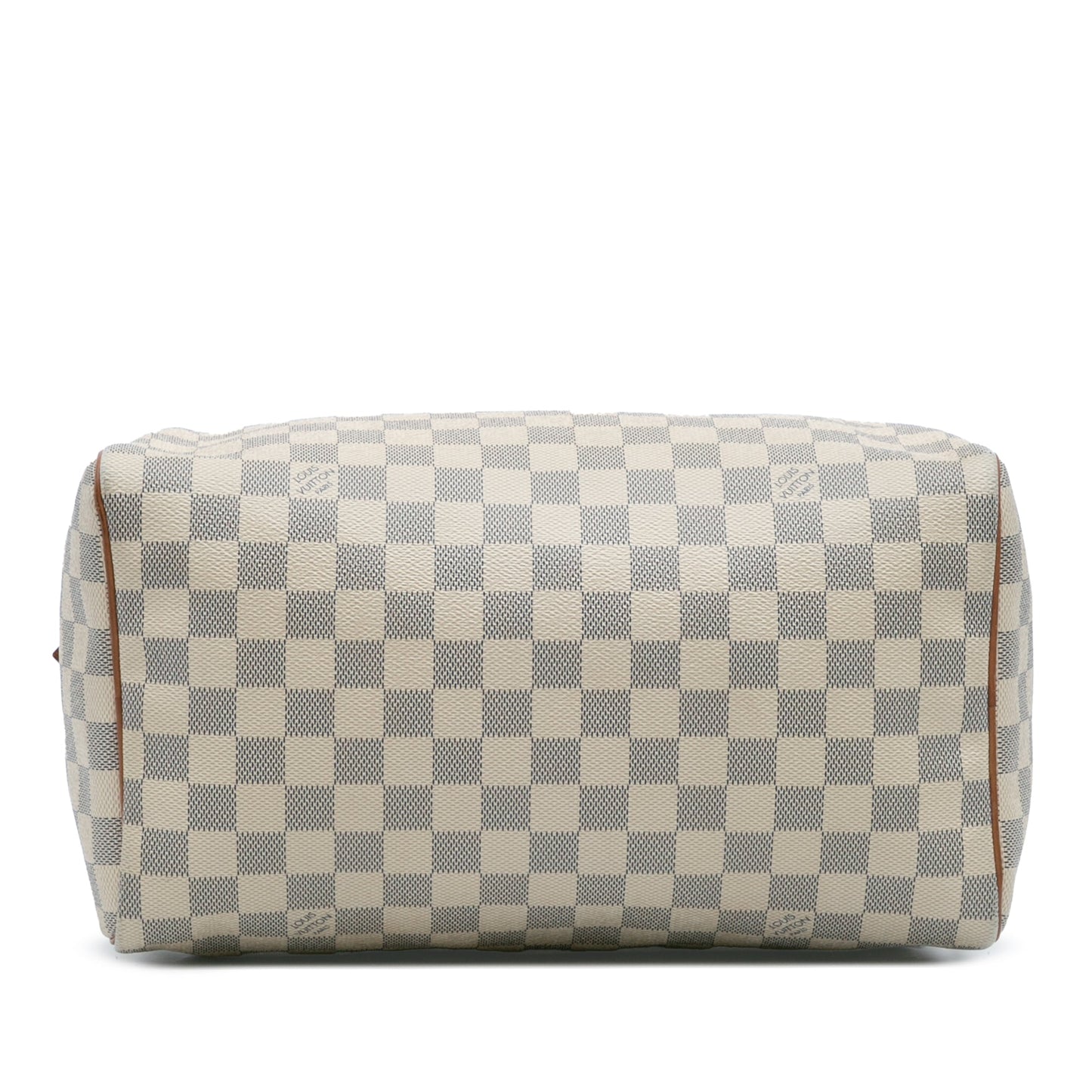 White Louis Vuitton Damier Azur Speedy 30 Boston Bag