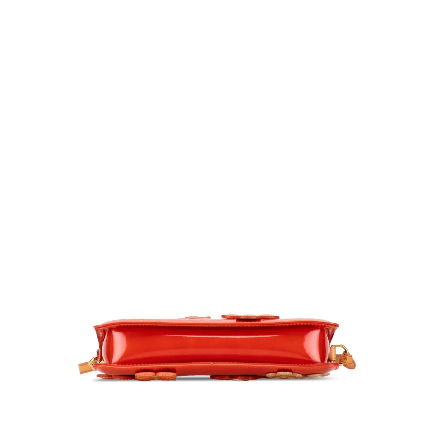Orange Louis Vuitton Monogram Vernis Fleurs Lexington Pochette Shoulder Bag