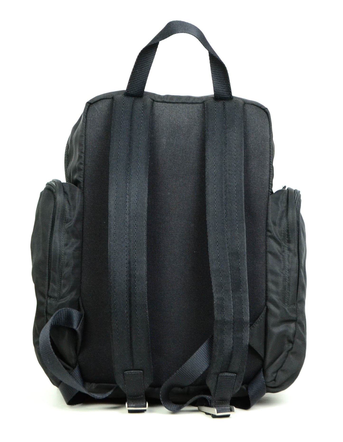 Prada Black Nylon Multipocket Backpack Bag