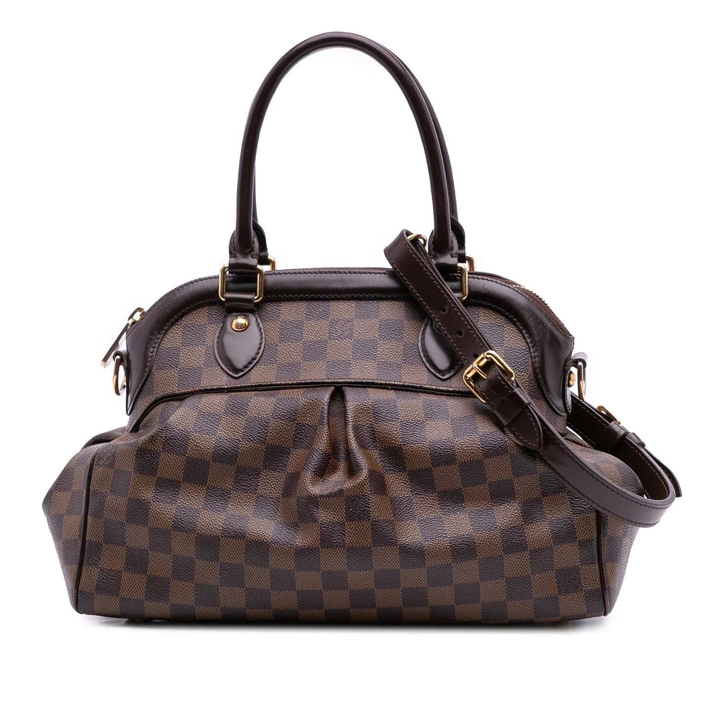 Brown Louis Vuitton Damier Ebene Trevi PM Satchel