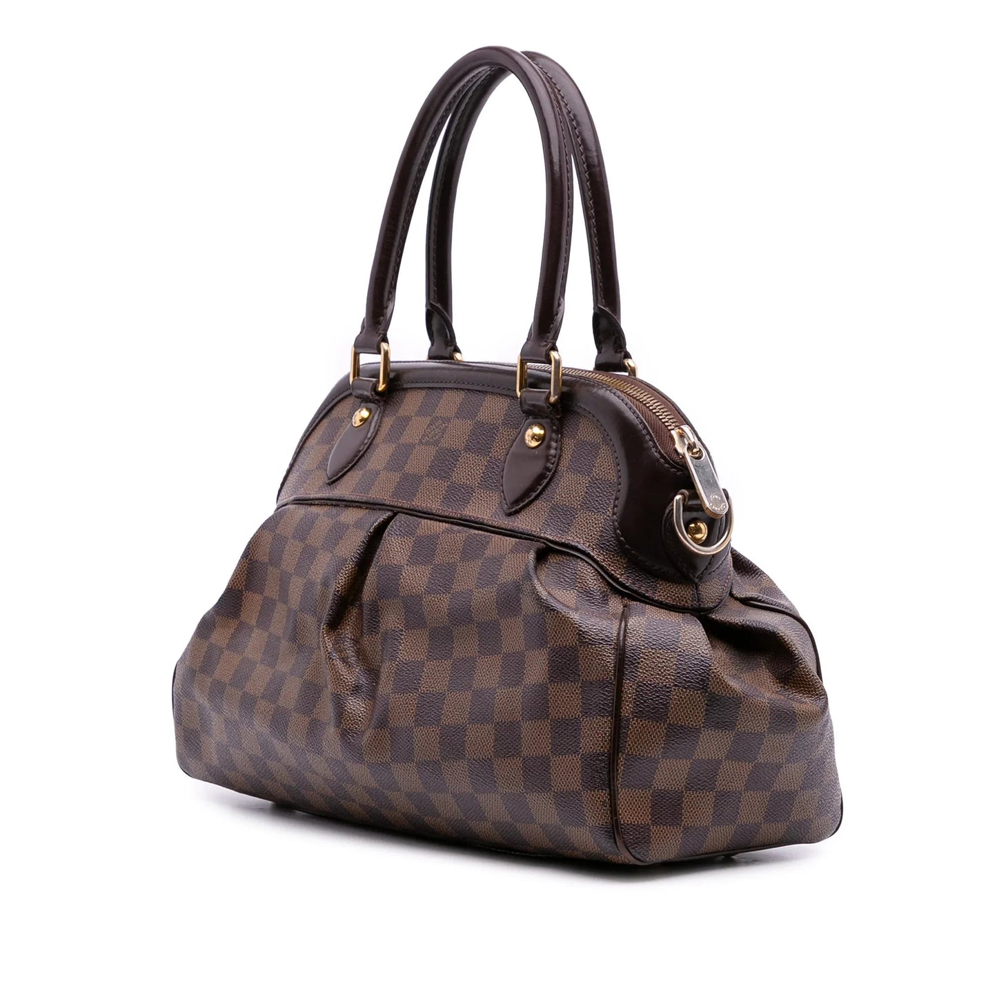 Brown Louis Vuitton Damier Ebene Trevi PM Satchel