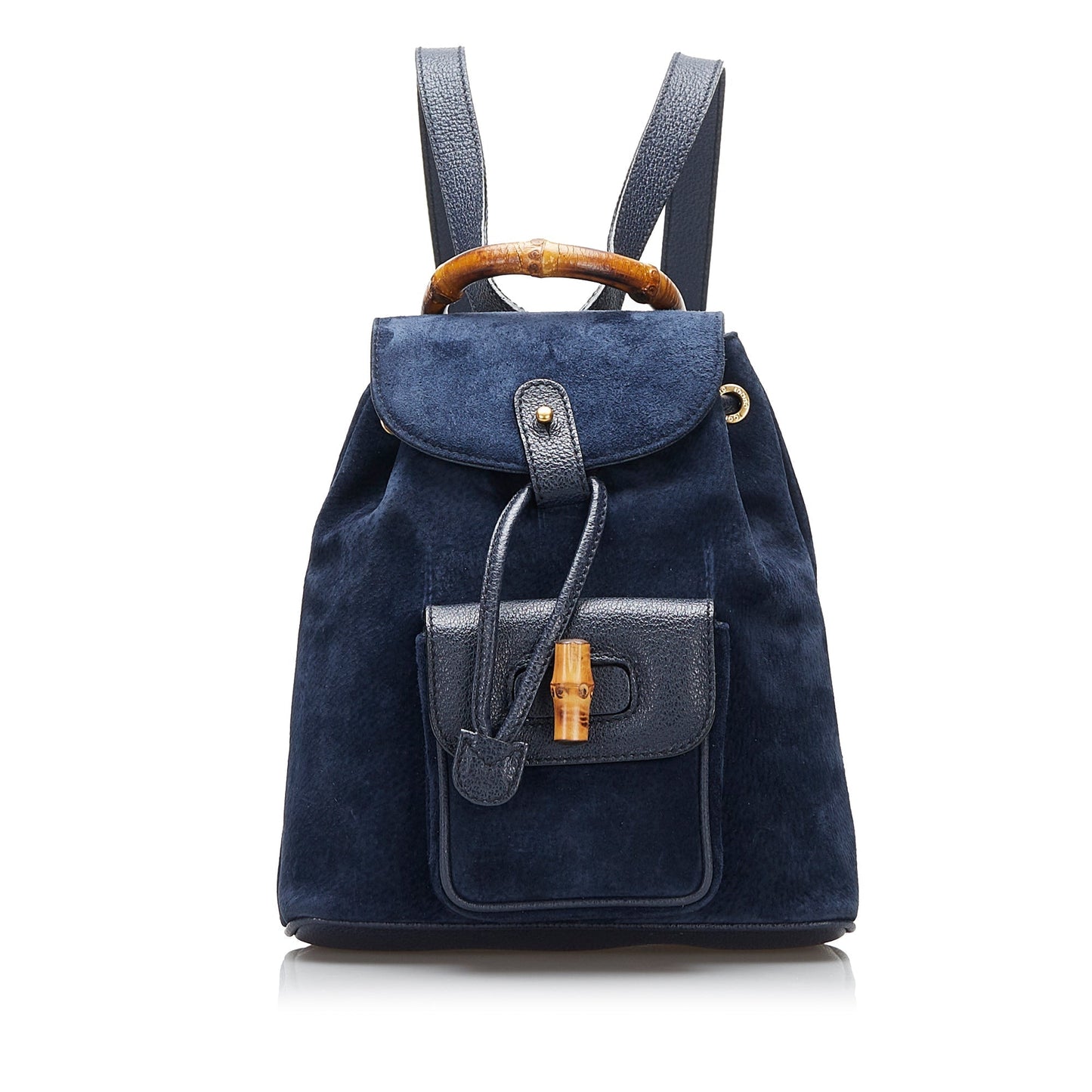 Gucci Bamboo Leather Suede Backpack