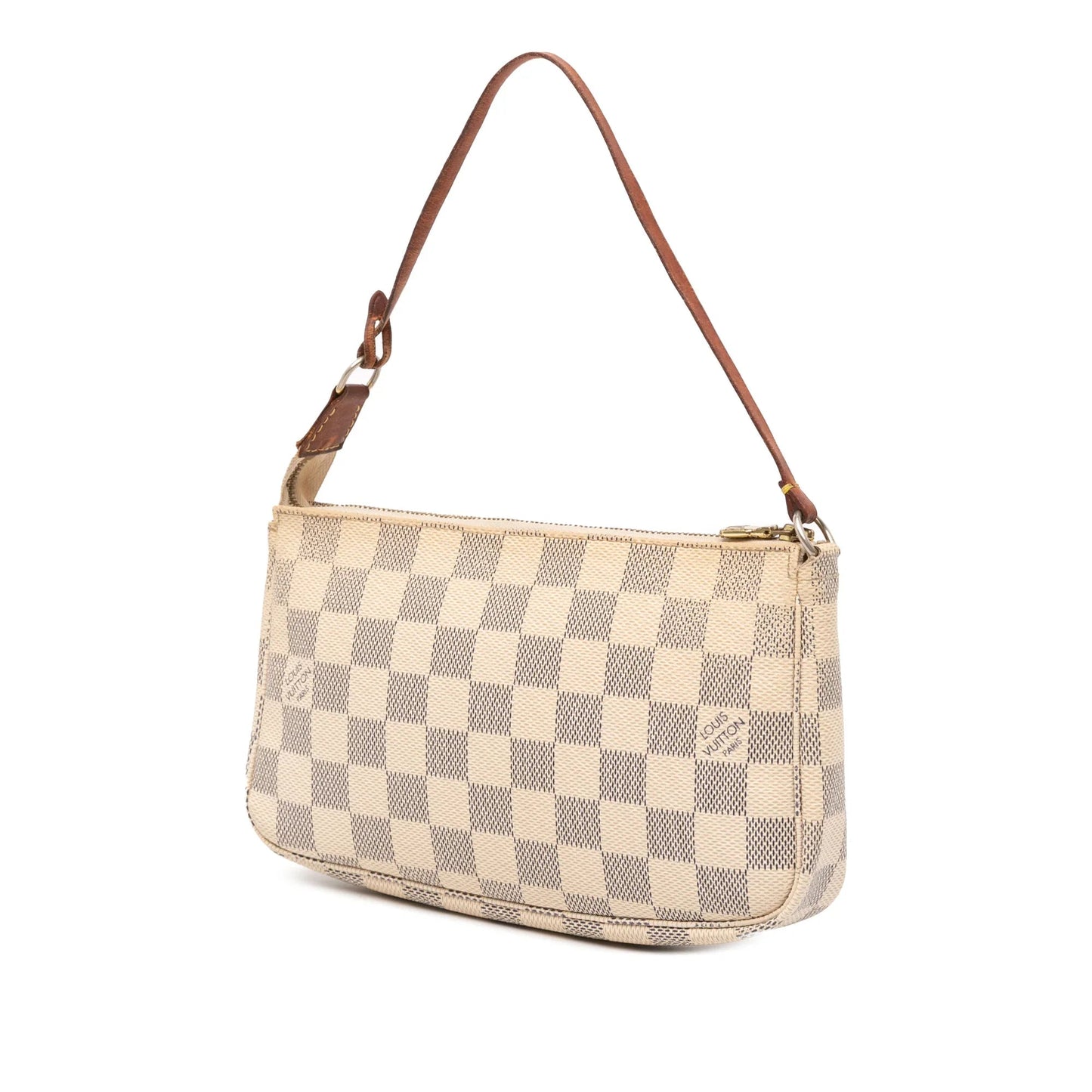 White Louis Vuitton Damier Azur Pochette Accessoires Shoulder Bag