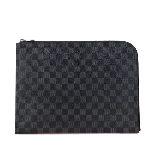 Black Louis Vuitton Damier Graphite Pochette Jour GM Clutch Bag