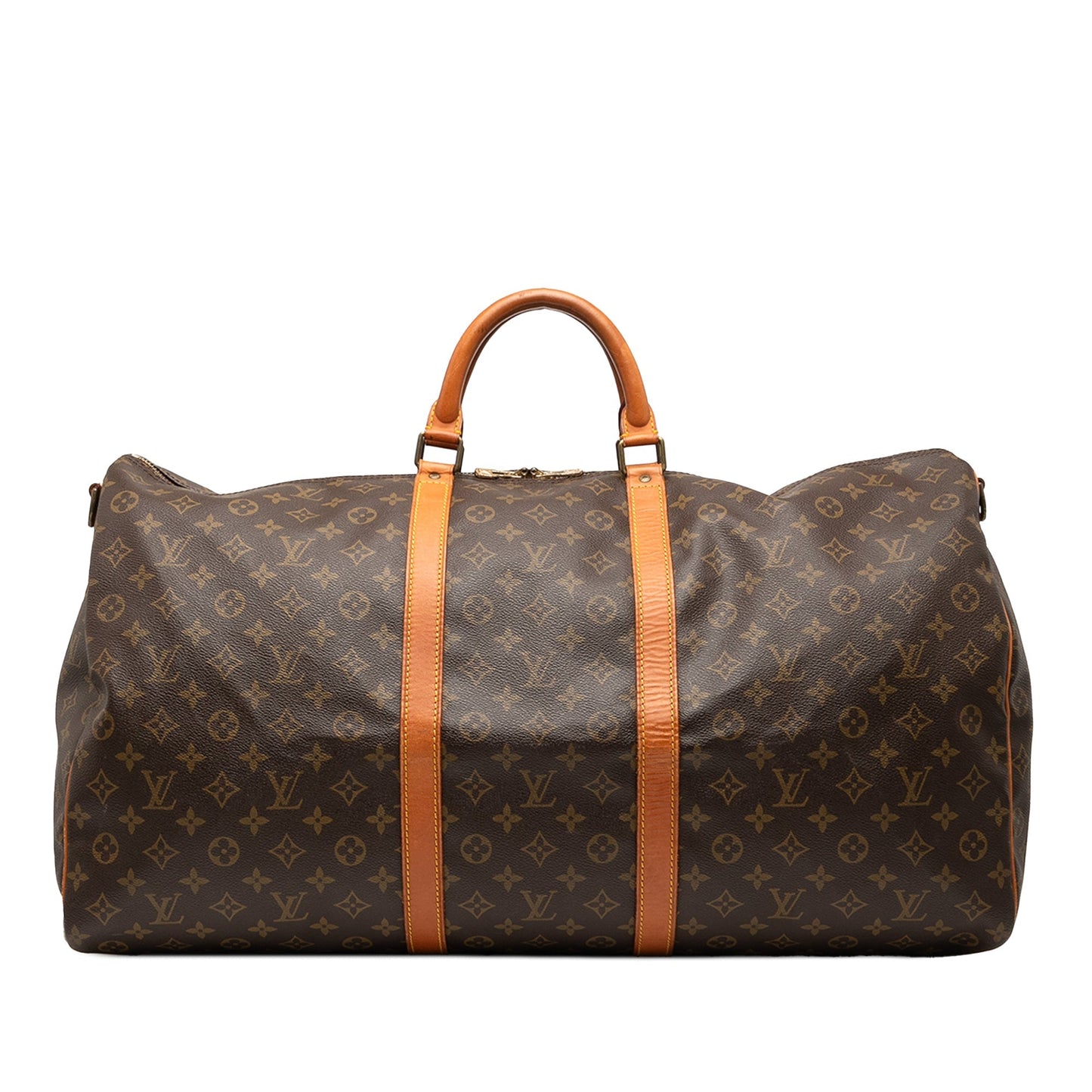 Brown Louis Vuitton Monogram Keepall Bandouliere 60 Travel Bag