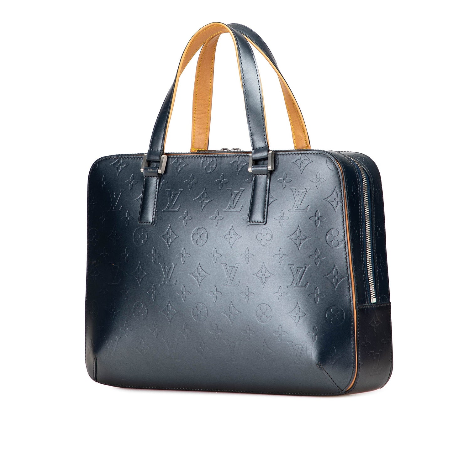 Blue Louis Vuitton Monogram Mat Malden Handbag