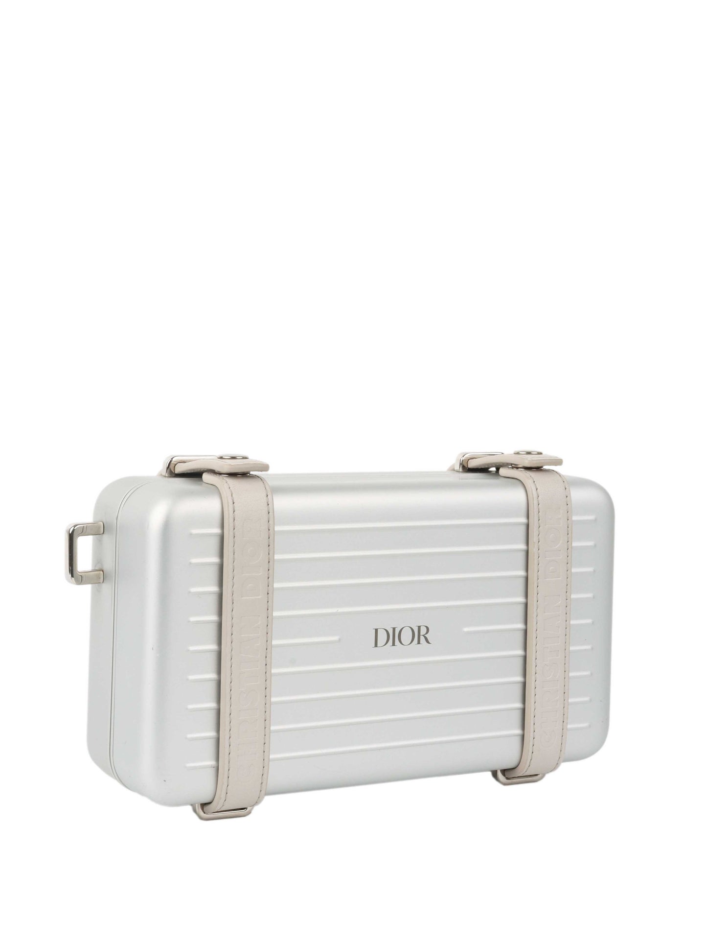 Dior x RIMOWA Silver Personal Clutch Case.