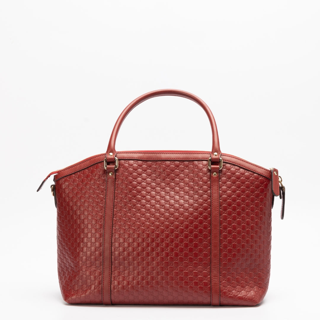 Gucci Leather Canvas Shoulder Bag