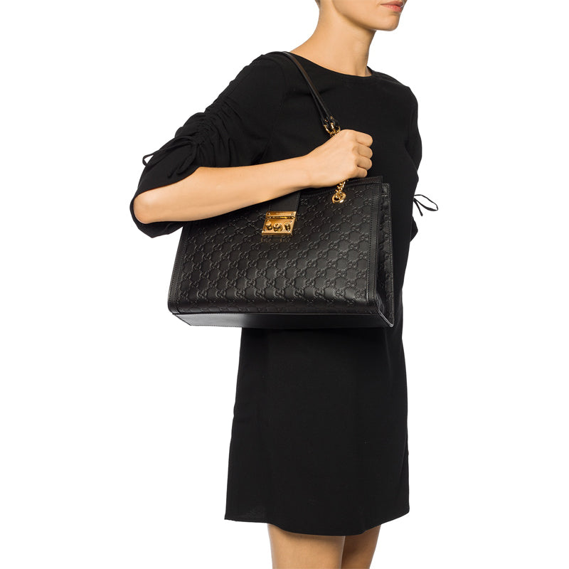 Gucci Chain Leather Tote