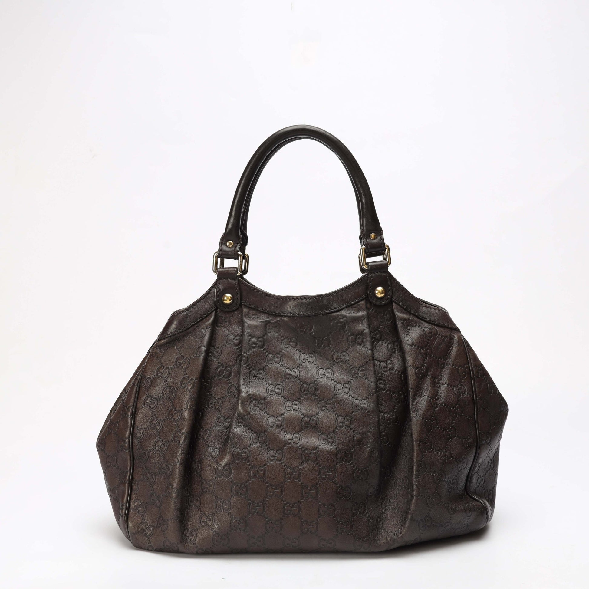 Gucci Monogram Leather Tote