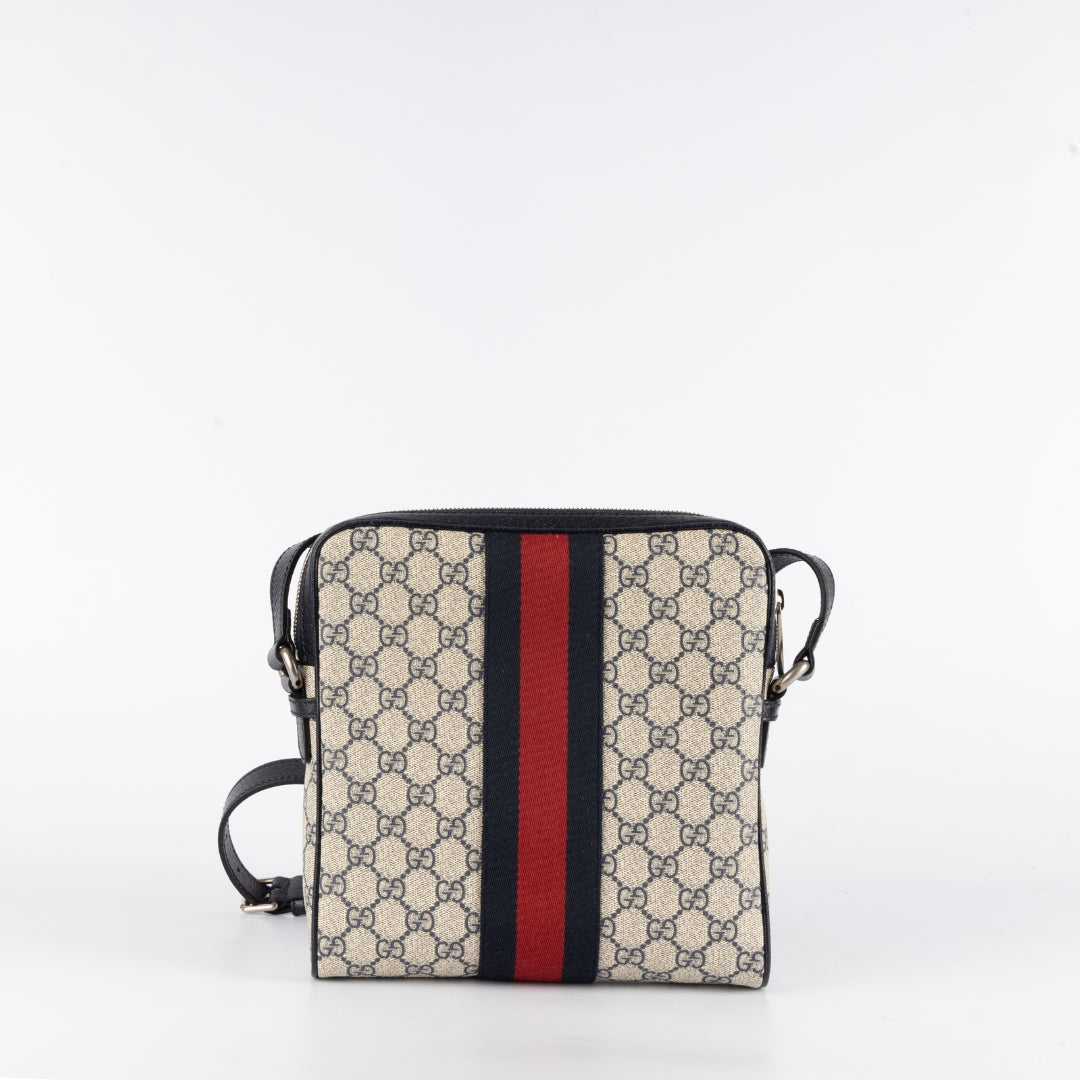 Gucci Monogram Leather Canvas Crossbody