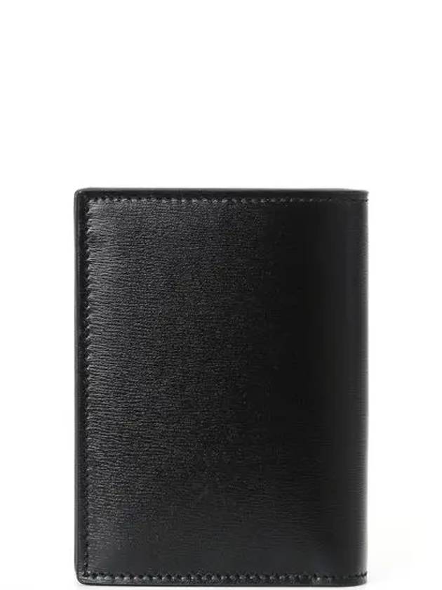 Luxury Saint Laurent Trending 2025 Monogram Gold Hardware Bifold Wallet Black