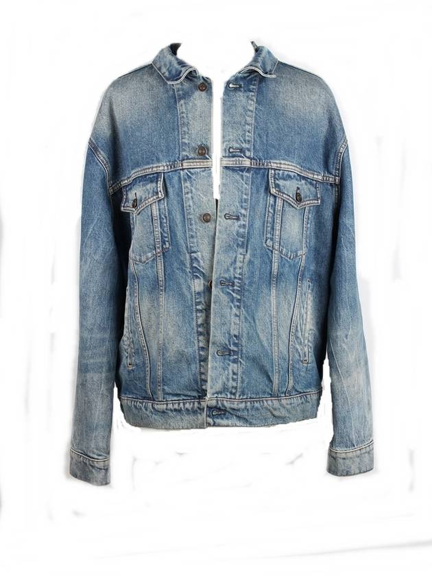 Luxury Balenciaga Trending 2026 Mode denim jacket 46