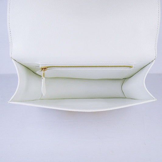 Luxury Hermes Constance Cowskin Leather Bag H017 white golden