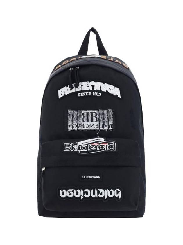 Luxury Balenciaga Trending 2026 Explorer Backpack Black