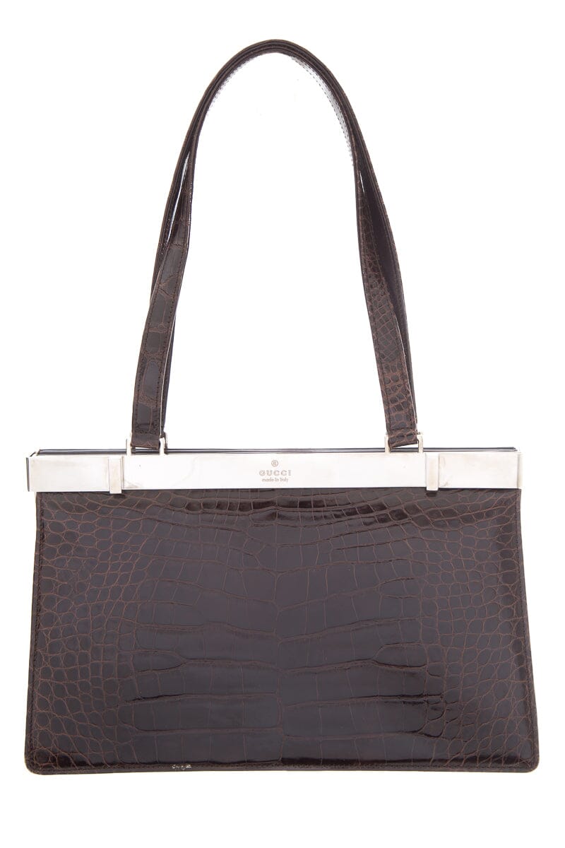 Gucci Brown Leather Handbag Style 1