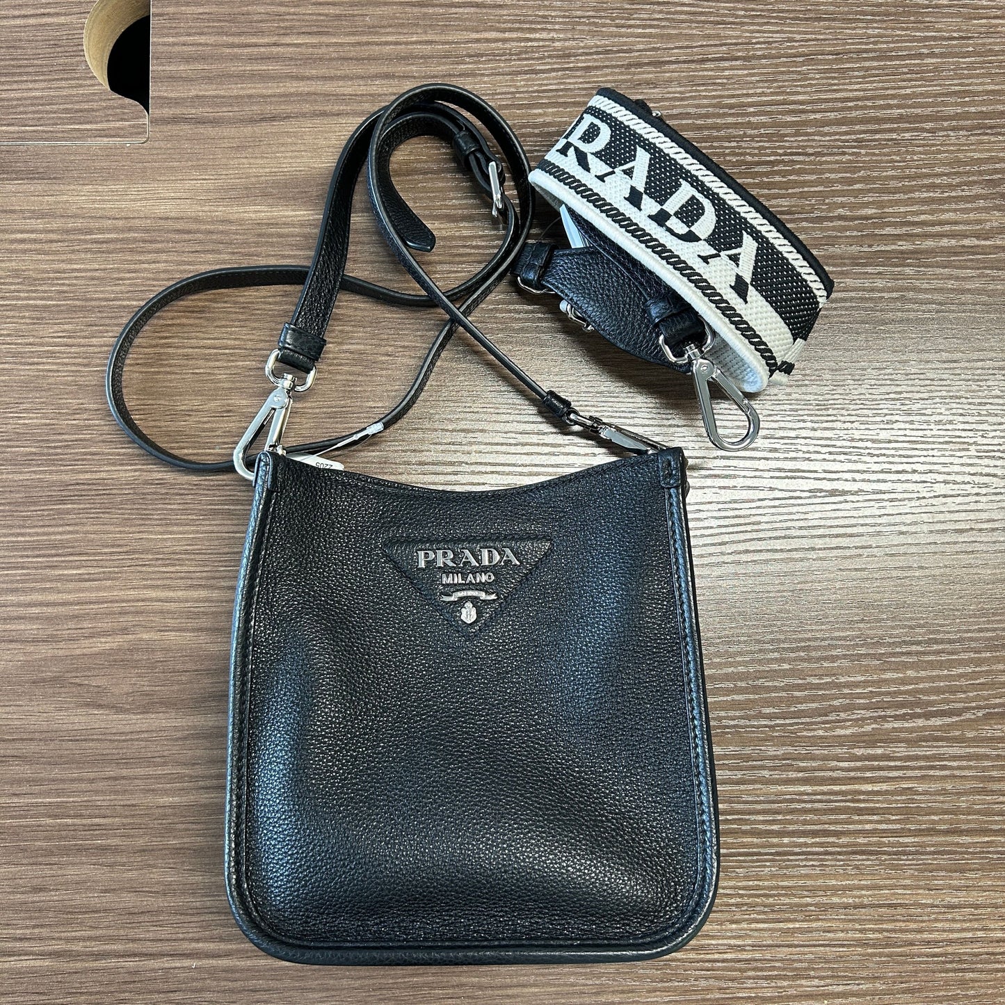 Prada | Bags | Prada Shoulderbag Leather Nero Black LB121130