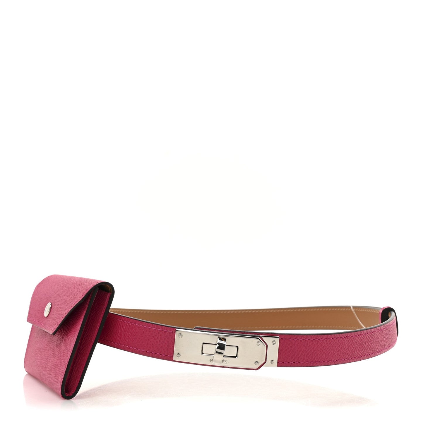 Hermes Epsom Kelly Pocket Belt Rose Mexico