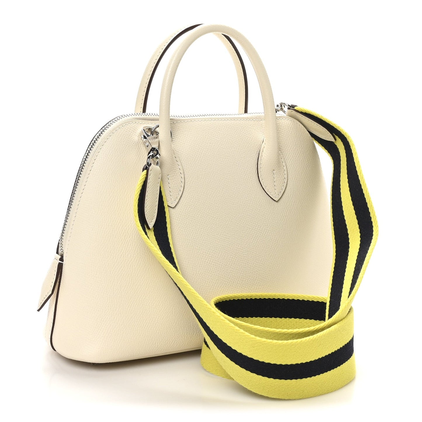 Hermes Epsom 1923 Sangle Bolide 25 Nata Bleu Indigo Lime