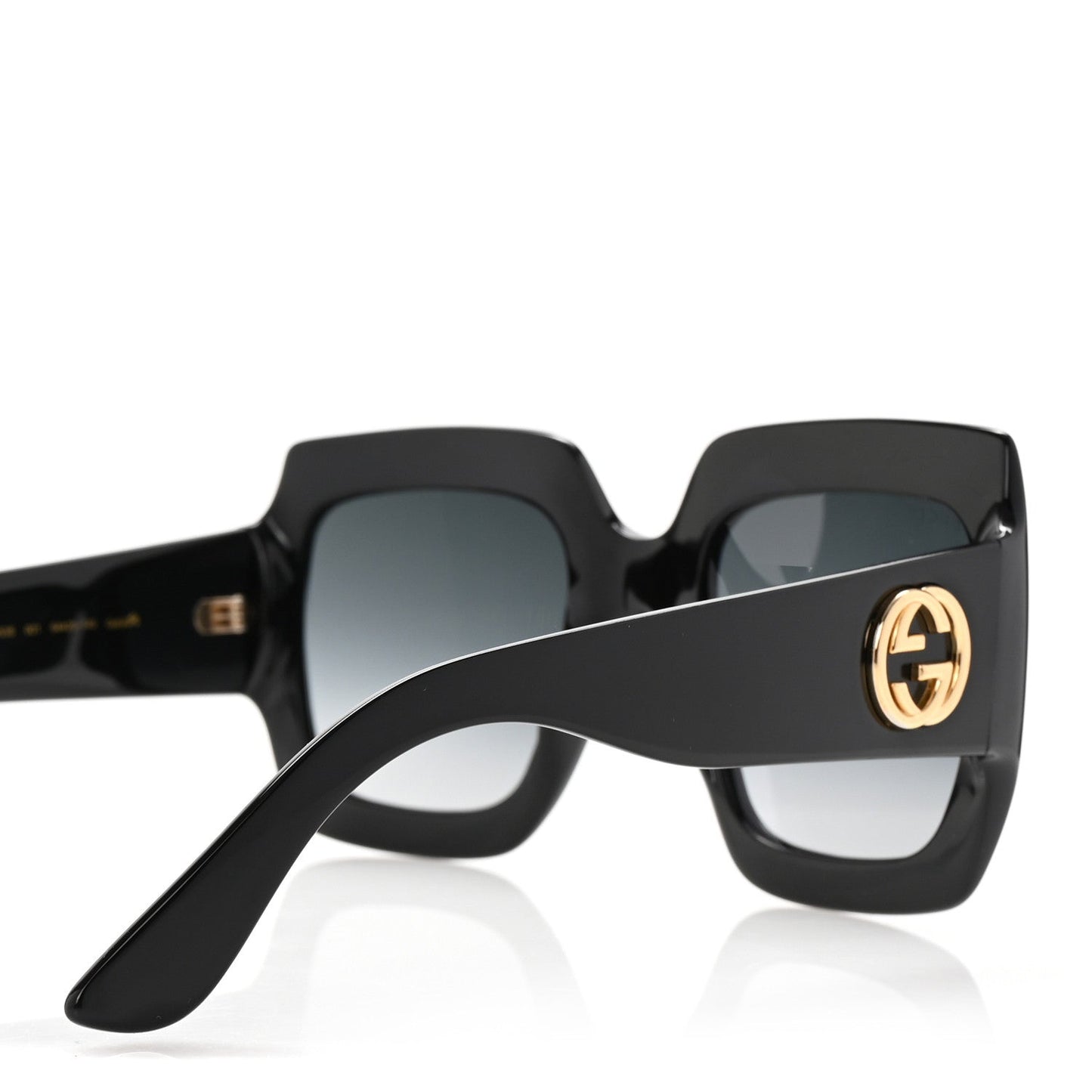 Gucci Acetate Square Frame Sunglasses GG0053S Black