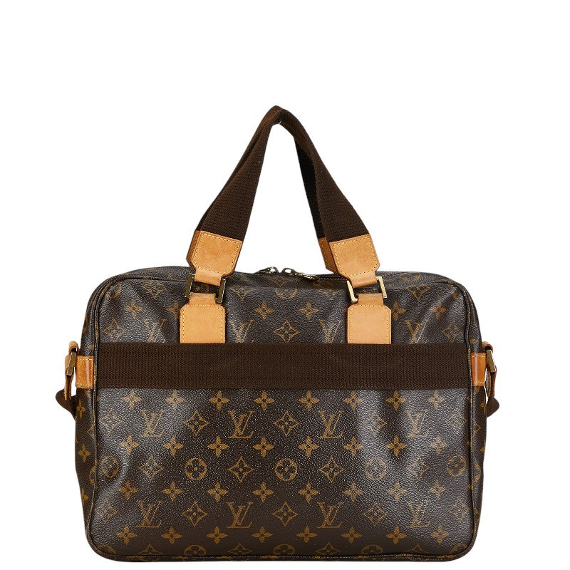 Louis Vuitton Monogram Soccer Boss F Handbag M40043 Brown PVC Leather Louis Vuitton