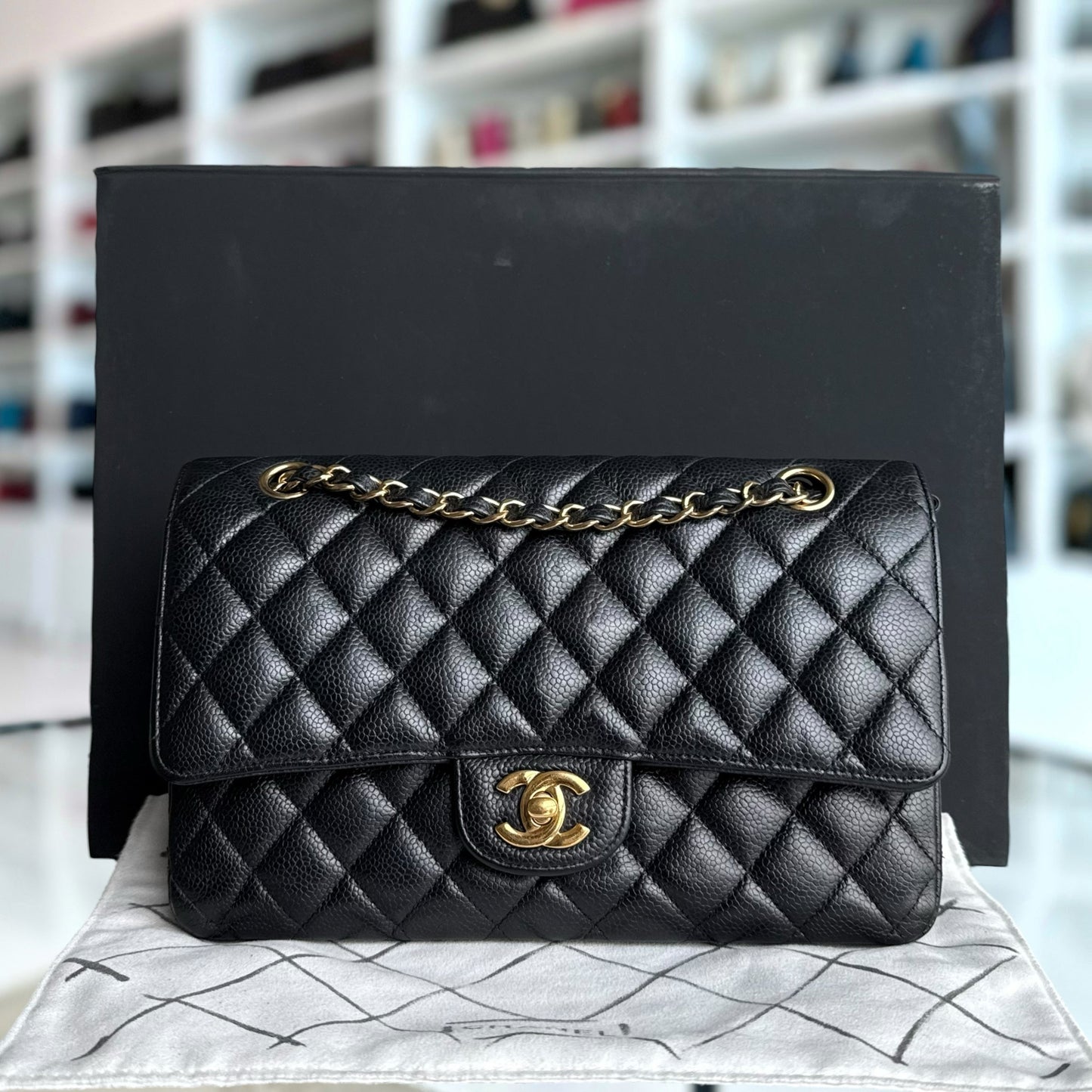Chanel Classic Flap Medium Shoulder Bag - EworeBags