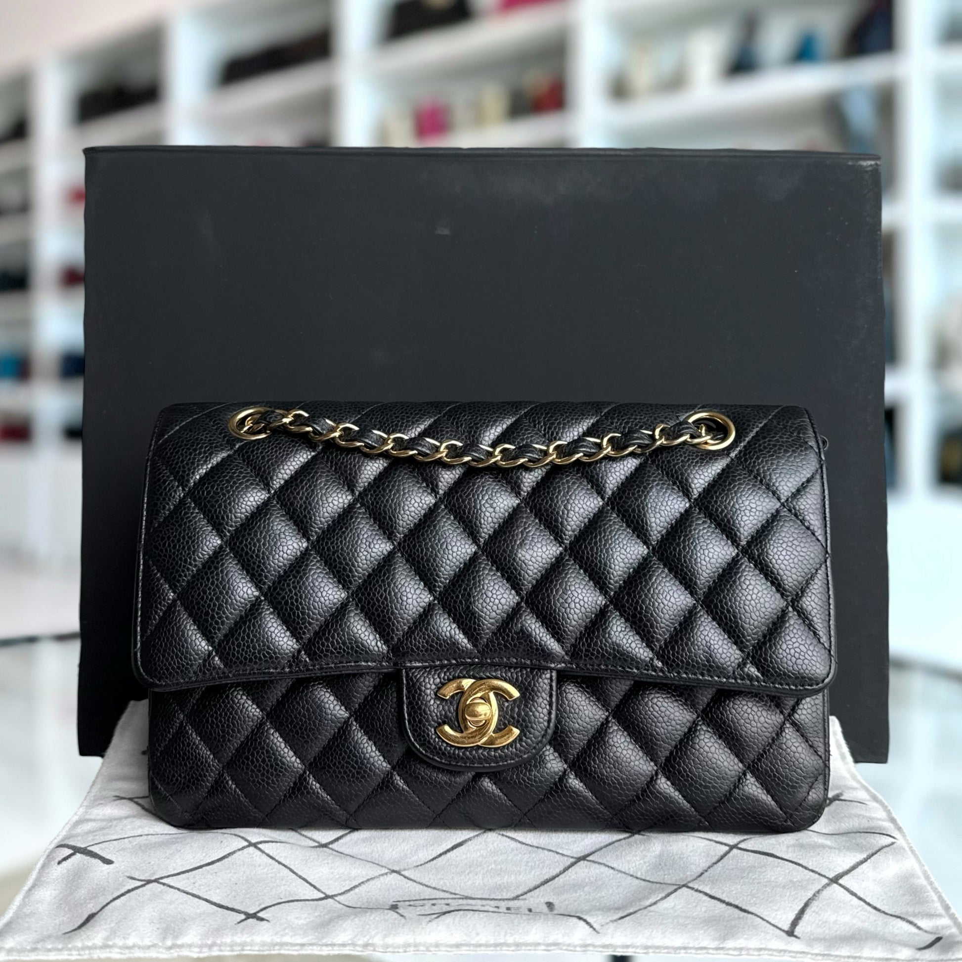 Chanel Classic Flap Medium Shoulder Bag - EworeBags