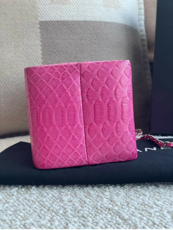 Chanel 2014 Python Pink Milk Carton Bag