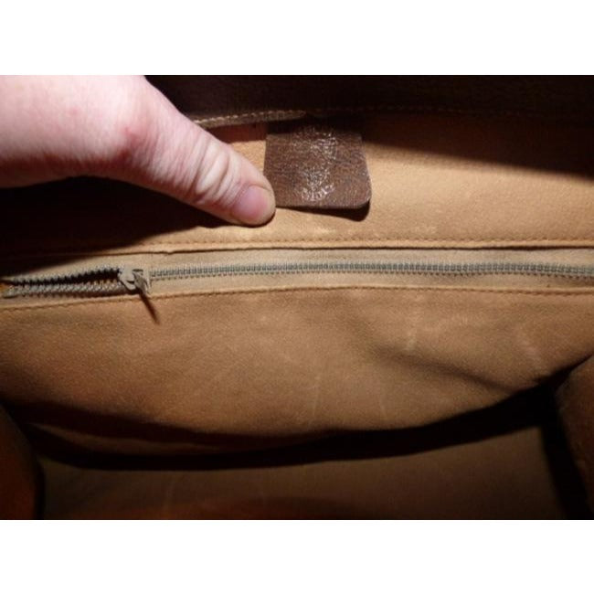 Gucci Lou Leather Canvas Handbag