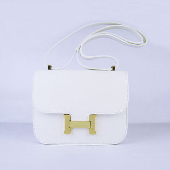 Luxury Hermes Constance Cowskin Leather Bag H017 beige golden