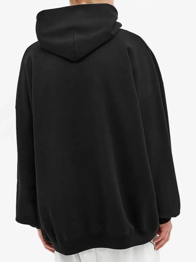 Luxury Balenciaga Trending 2026 Gymwear Logo Print Cotton Hoodie Black