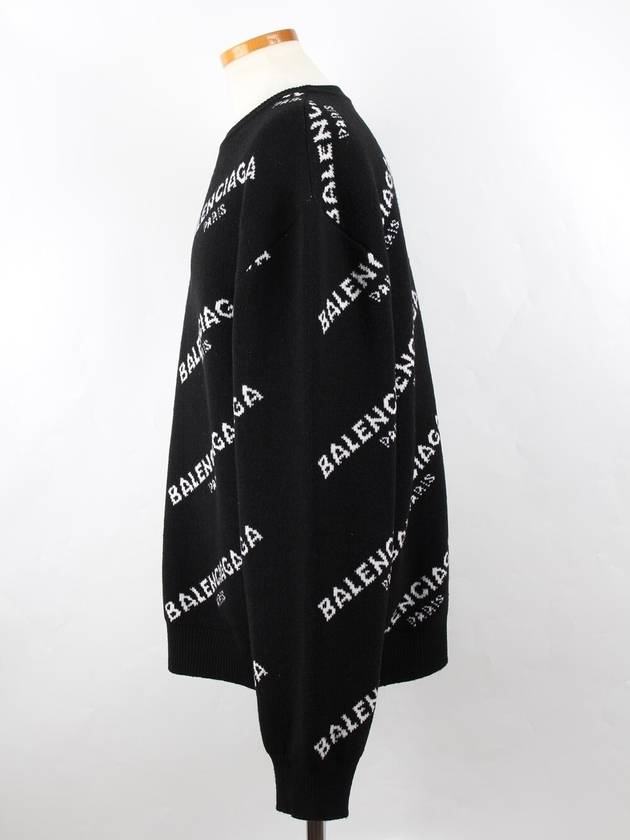 Luxury Balenciaga Trending 2026 Paris multi logo knit XL