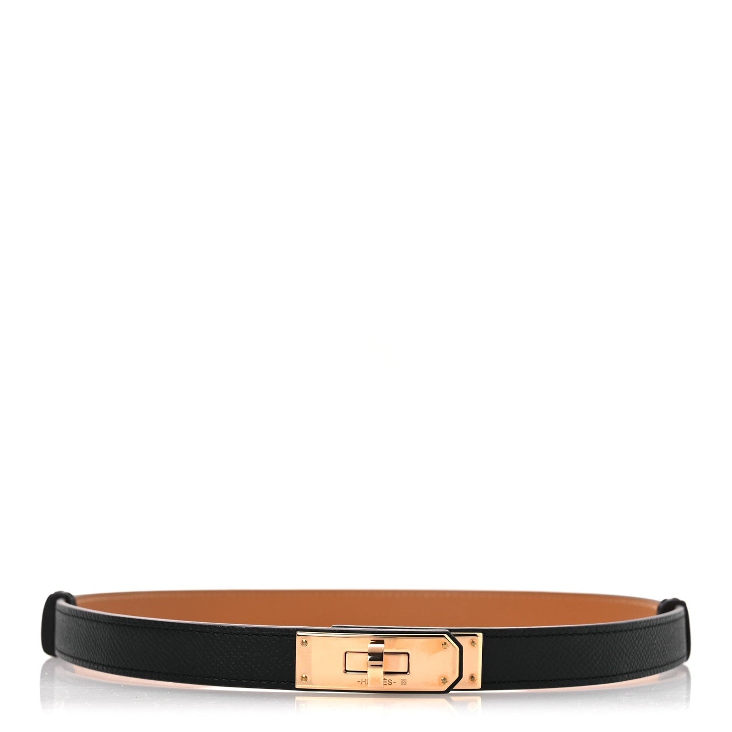 Hermes Epsom Kelly Belt Black