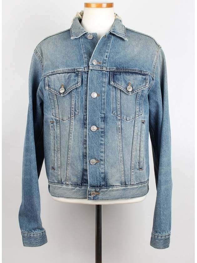 Luxury Balenciaga Trending 2026 BB logo denim jacket 48