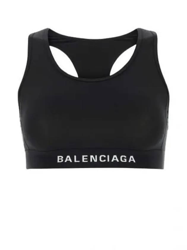 Luxury Balenciaga Trending 2026 Women's Athletic Sports Bra Black