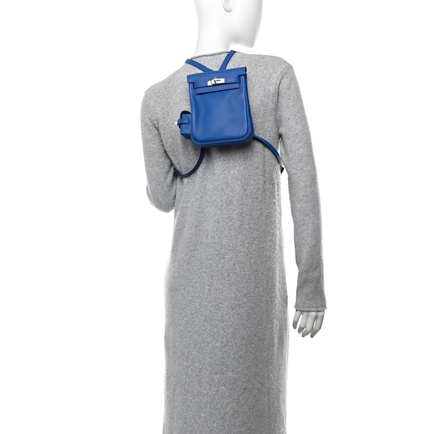 Hermes Swift Kelly Jump Backpack Bleu France